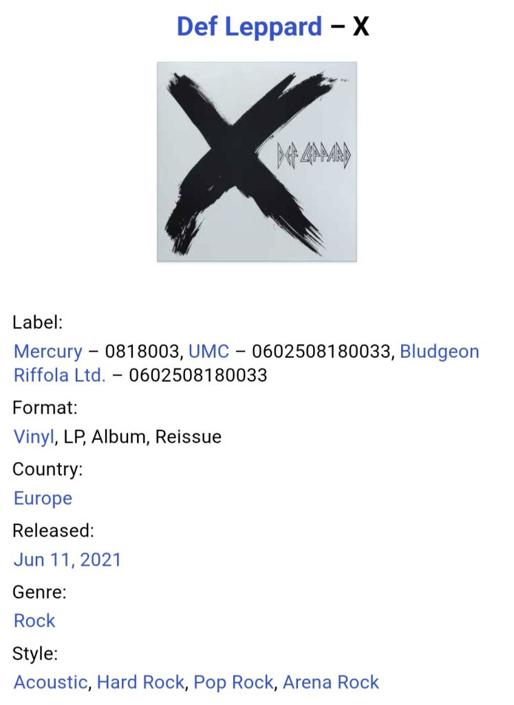 Def Leppard - X - 2002.  (LP). 12. Vinyl. Пластинка. Europe. S/S. - фото фото фото 6