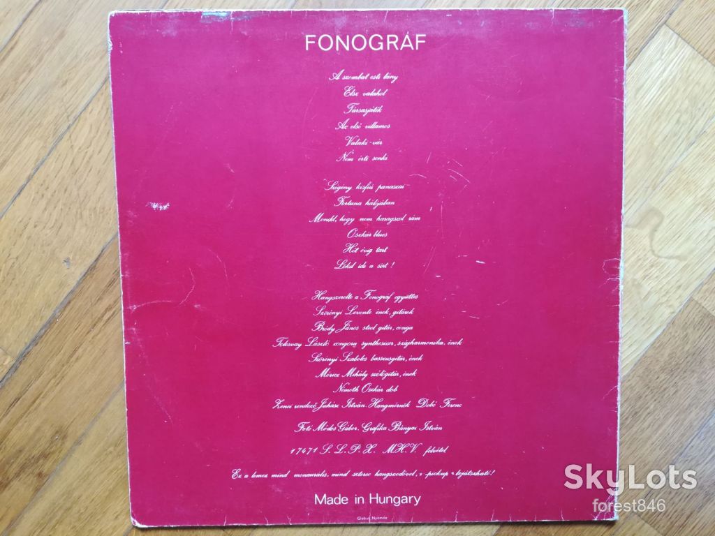 Конверт без платівки-Fonograf-Угорщина - фото фото фото 2