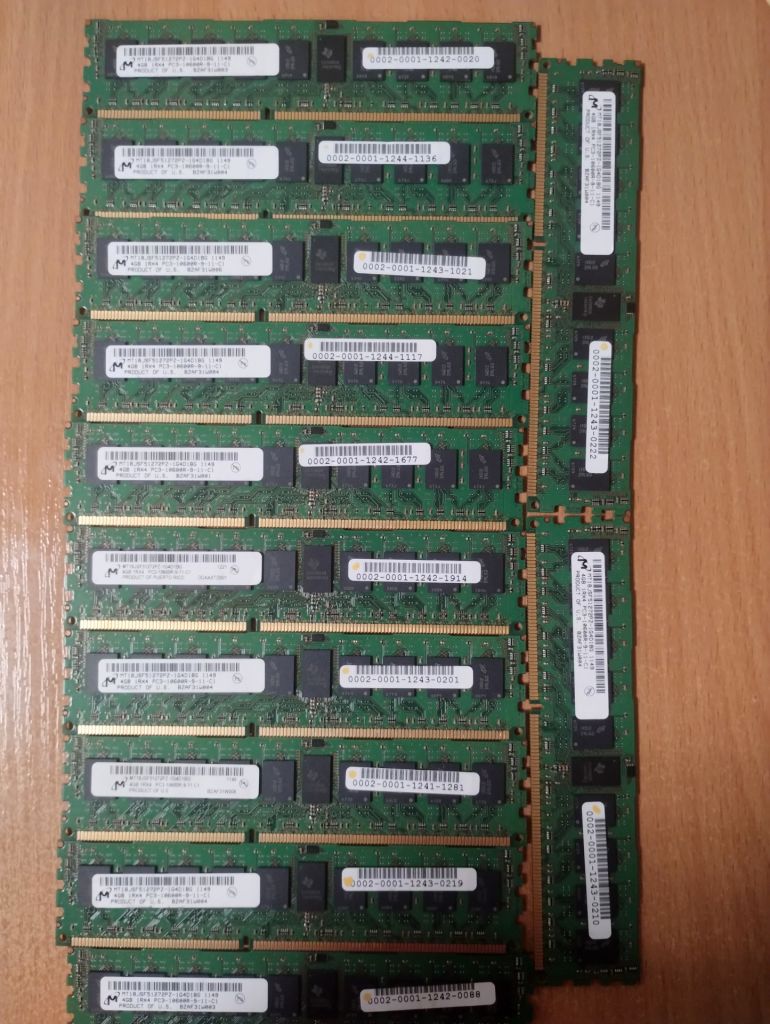 Серверна RAM Micron 4GB 2Rx8 PC3-10600R MT18JSF51272PZ-1G4D1BG - фото фото фото 0