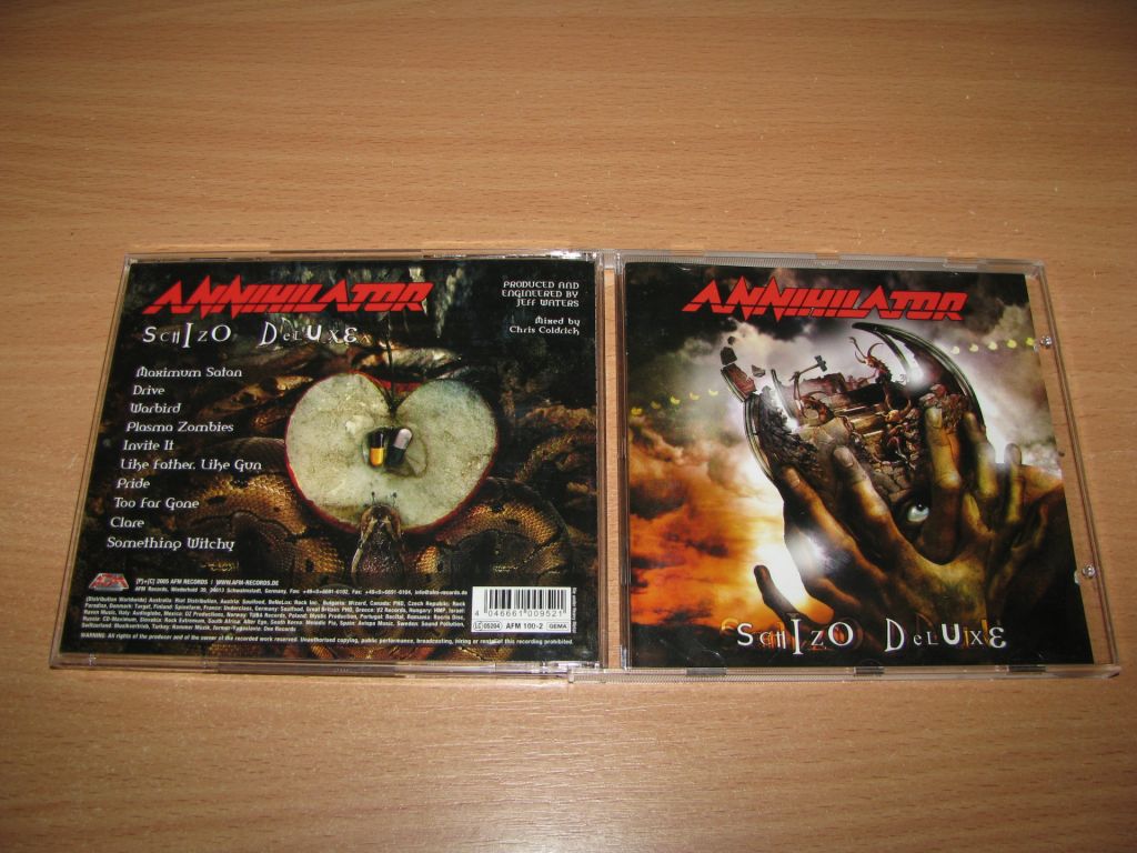 ANNIHILATOR - Schizo Deluxe  (2005 AFM Records 1st press) - фото фото фото 0