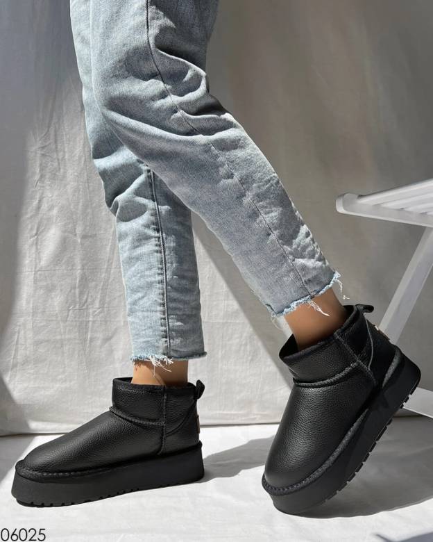 Угги кожаные на платформе, угги платформа 36-40р код 3124 37 - фото фото фото 5
