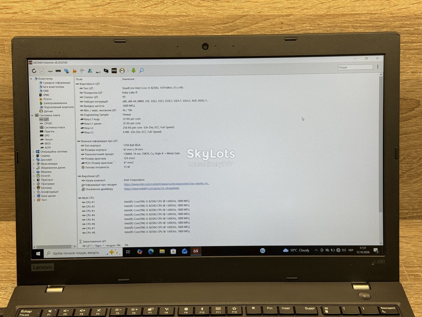 ноутбук lenovo Thinkpad l580-intel core i5-8gen-8gb ram ddr4-№ss210 - фото фото фото 10