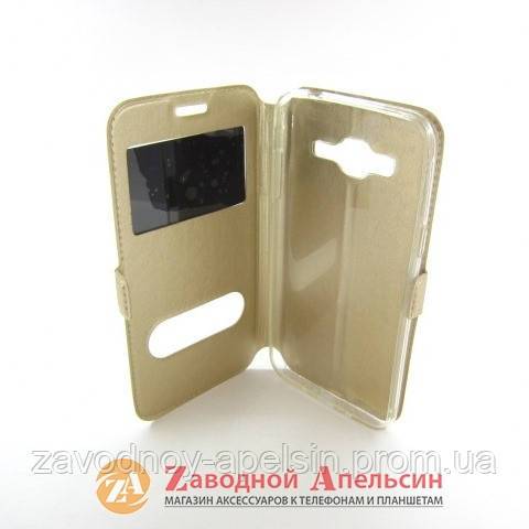 Чехол книжка Samsung J3 J310 J320 Smart Case gold - фото фото фото 2