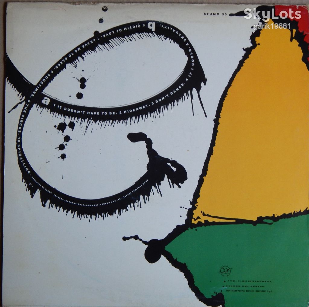 Erasure – The Circus  (Mute – STUMM 35, Italy) inner sleeve EX+/EX+ - фото фото фото 1
