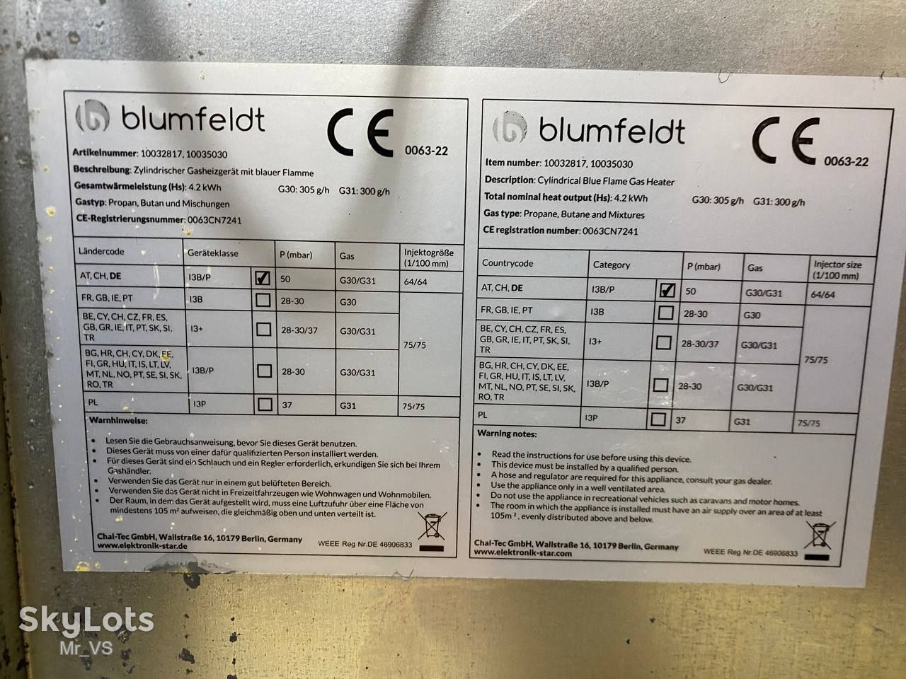 Газовий обігрівач Blumfeldt з Німеччини 10032817 / Газовый обогреватель с Германии - фото фото фото 3