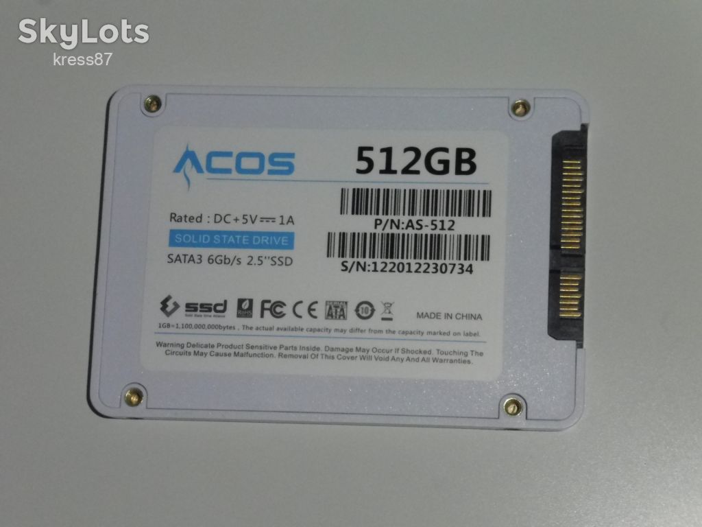 SSD диск 2.5" ACOS 512 GB от 1ГРН!!! - фото фото фото 1