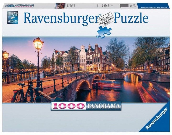 Пазлы ravensburger 1000 элементов Panorama Авеню в Амстердаме - фото фото фото 0