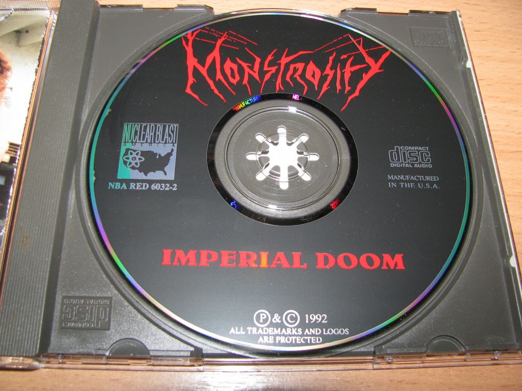 MONSTROSITY - Imperial Doom      (1992 Nuclear Blast 1st press,USA) - фото фото фото 2