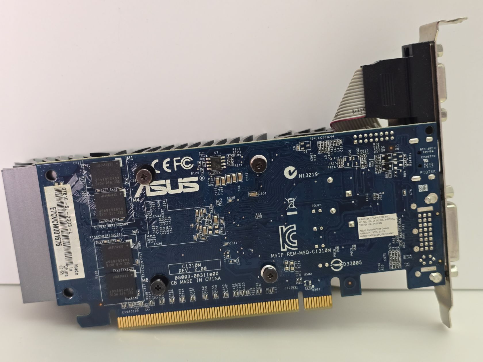 Видеокарта ASUS GeForce GT 610 2GB   (2Gb,GDDR3,64 Bit,HDMI,PCI-Ex,Б/у) - фото фото фото 2