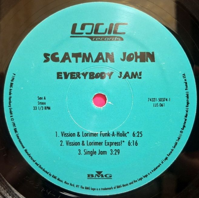 Scatman John - Everybody Jam! - 1996.  (EP). 12. Vinyl. Пластинка. USA. - фото фото фото 2