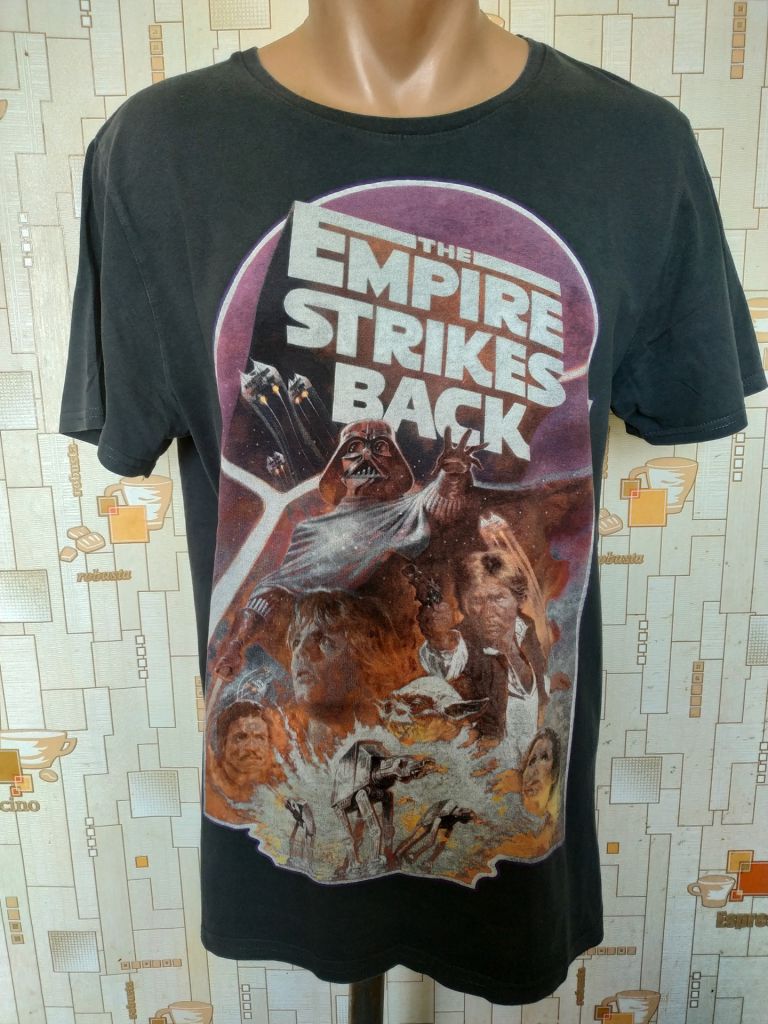 Футболка чоловіча стрейчева сіра STAR WARS p-p M - фото фото фото 1