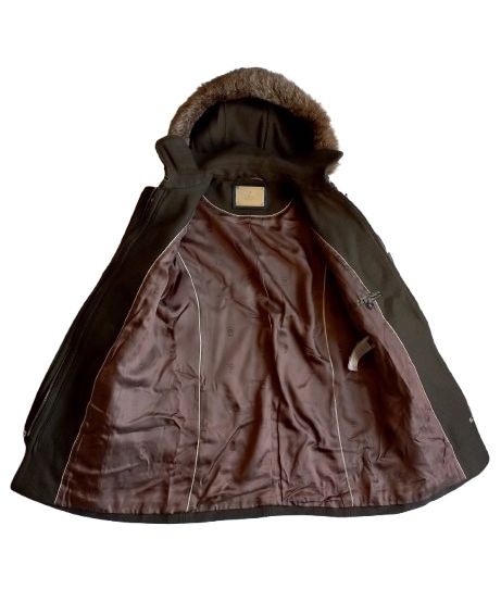 Пальто дафлкот вовна хутро Massimo Dutti XS - фото фото фото 4
