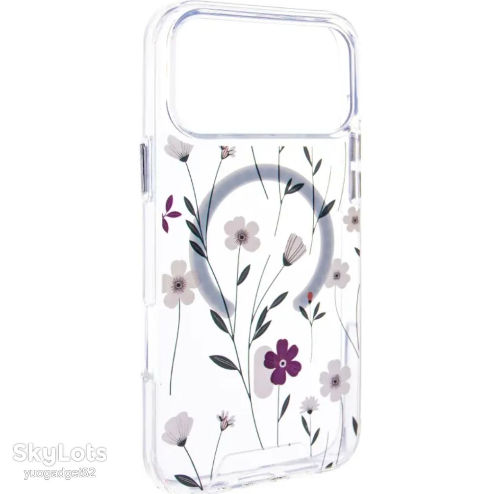 TPU+PC чохол Clear Garden with MagSafe для Apple iPhone 17 Pro  (6.3") - фото фото фото 0