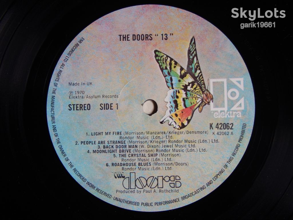 The Doors – 13   (Elektra – K42062, UK) EX+/NM- - фото фото фото 2