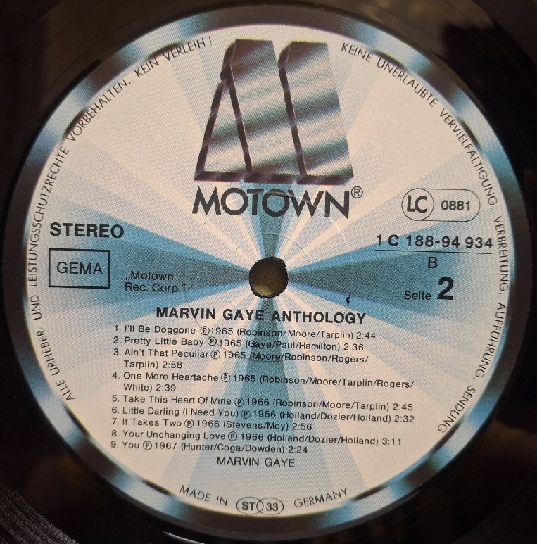 Marvin Gaye - Anthology - 1962-73.  (2LP). 12. Vinyl. Пластинки. Germany. - фото фото фото 6