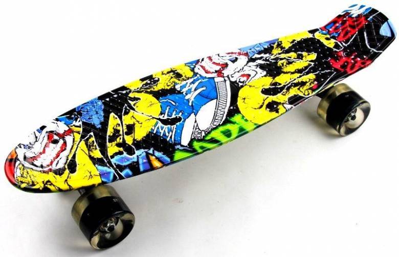 Penny Board "Cool Draft" Joker Светящиеся колеса (716693028) - фото фото фото 1