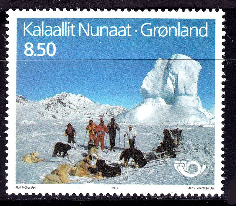 NM Фауна  Гренландия 1991 г MNH - собаки - фото фото фото 0