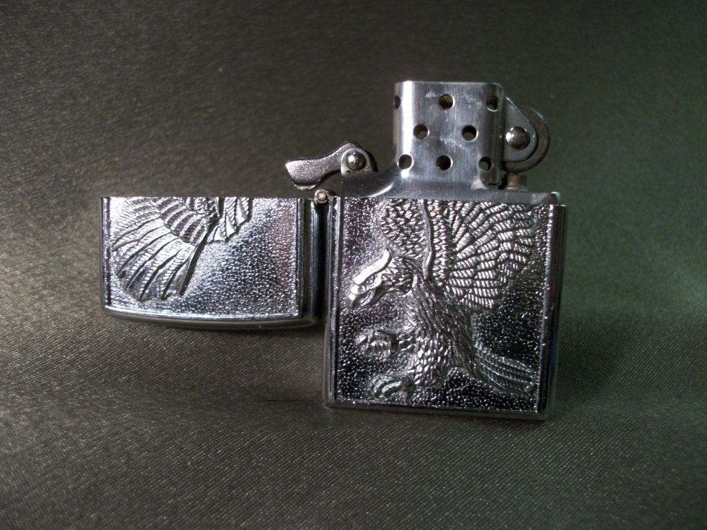 5.121 Зажигалка ZIPPO, орел, Зиппо. Тяжелый металл. - фото фото фото 1