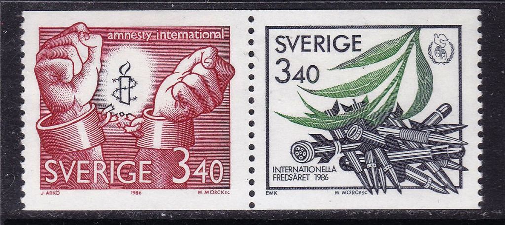 Швеция  1986  г  - сцепка - фото фото фото 0