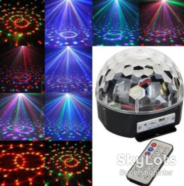 Музыкальный диско-шар с Bluetooth, USB, светомузыкой, 2-я динамиками и пультом - фото фото фото 2