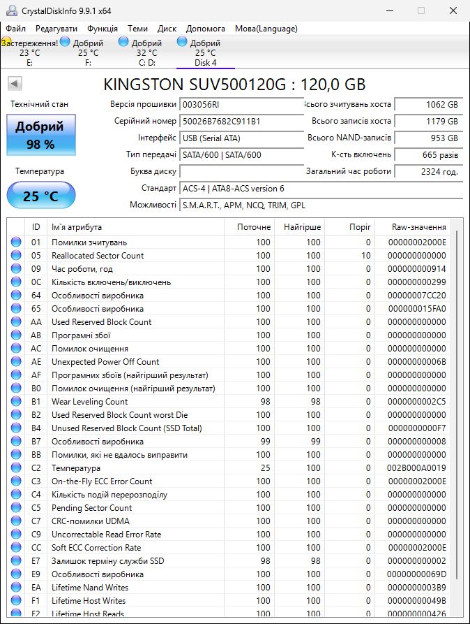 120Gb 2.5" SSD Kingston UV500 SATA3 - фото фото фото 1
