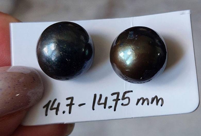 Жемчуг 14.7 и 14.75 mm  не просверлена - фото фото фото 6