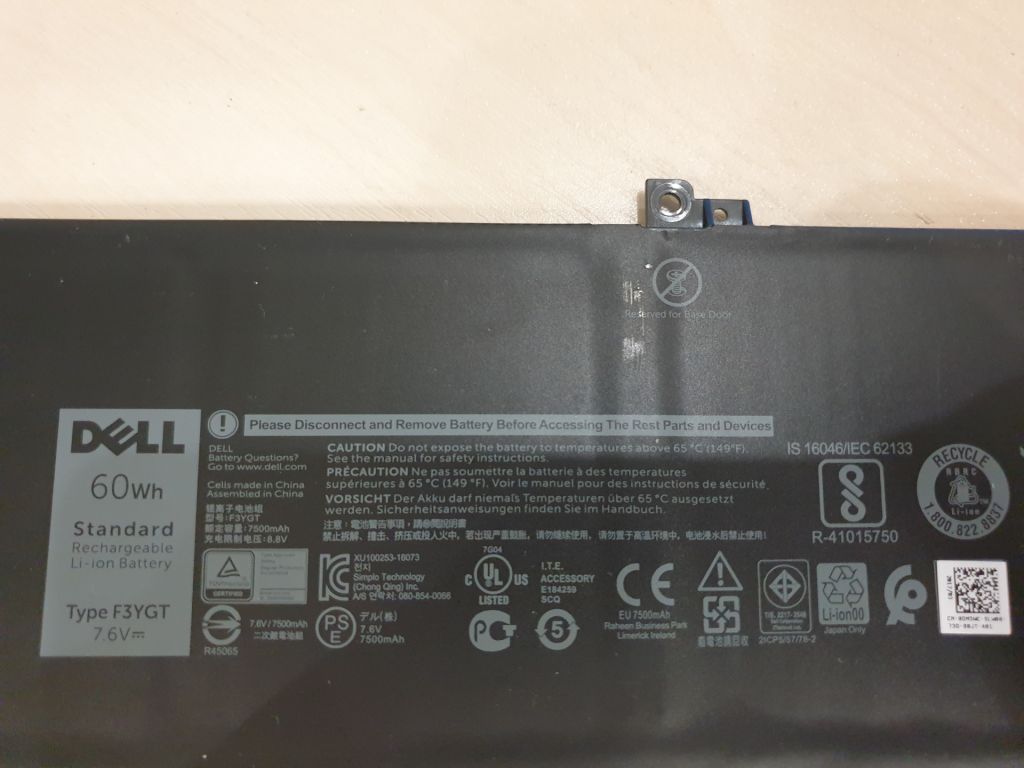 Оригінальна батарея до ноутбука DELL F3YGT / Акумулятор - фото фото фото 2