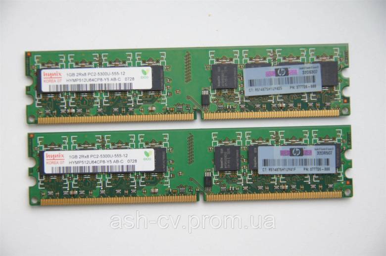 Оперативна пам&amp;#039;ять, Hynix, DDR2, 1Gb, HYMP512U64CP8-Y5 - фото фото фото 1