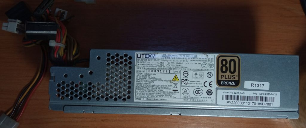 Блок живлення LITEONE PS-5221- 9 AB 220w - фото фото фото 0