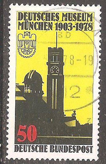 ФРГ 1978 Mi.963 used Музей-башня и обсерватория в Мюнхене - фото фото фото 0