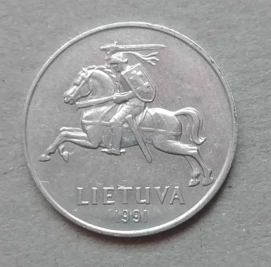 Литва 2 цента 1991 - фото фото фото 1