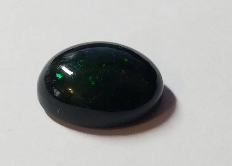 Черный опал кабошон 2.32 Ct   11 x 8 mm - фото фото фото 5