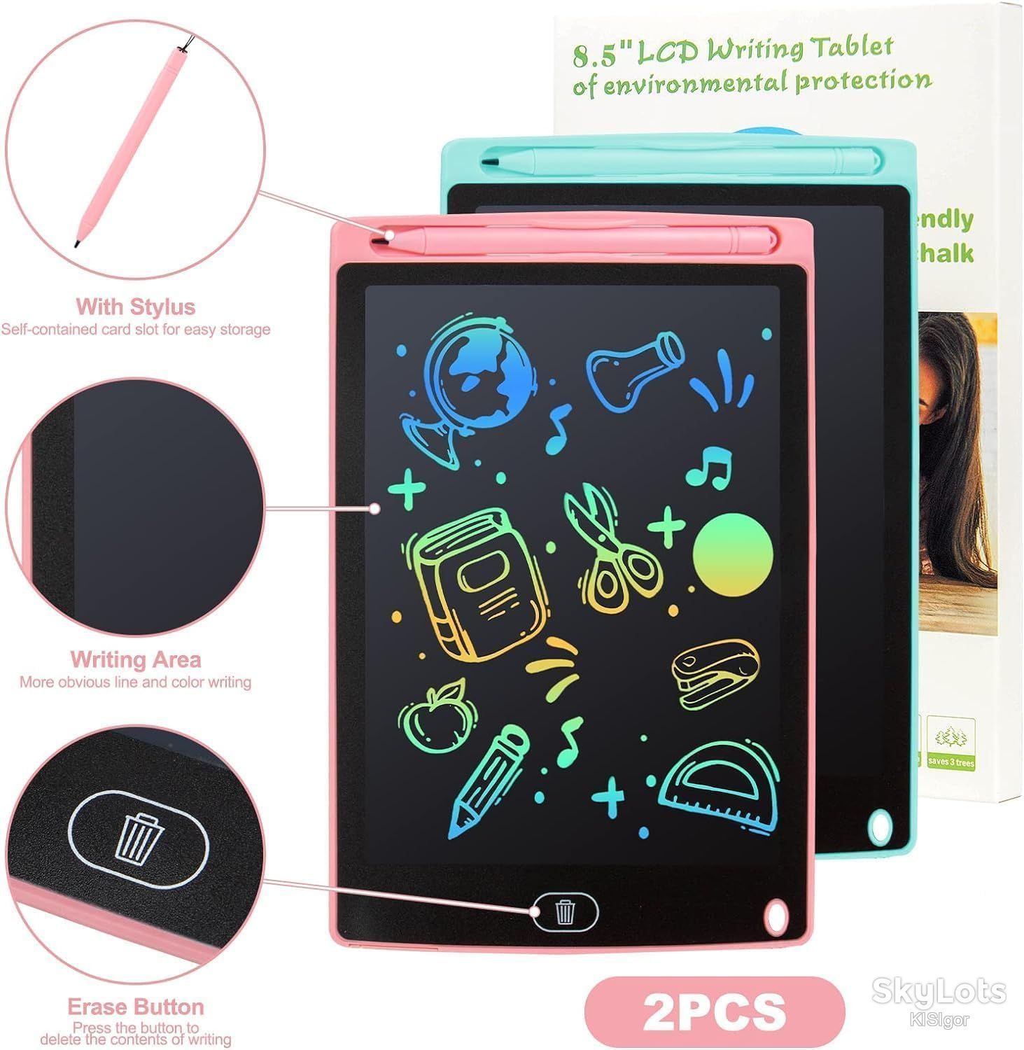 Набір LCD-планшетів для малювання Writing Tablet 2шт. *80959 - фото фото фото 1