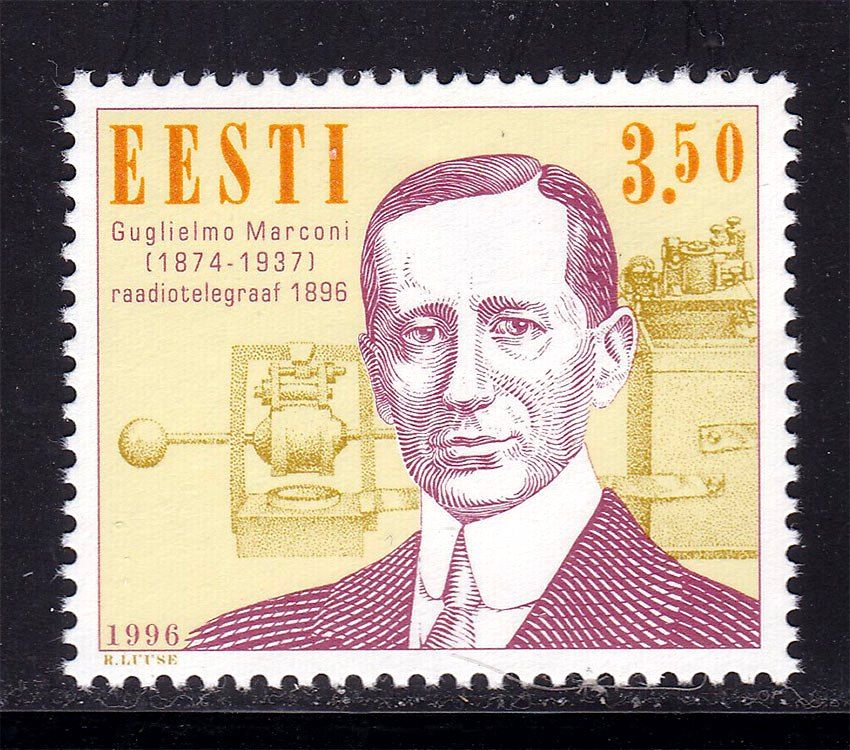 Эстония 1996 г MNH - личности - Маркони - фото фото фото 0