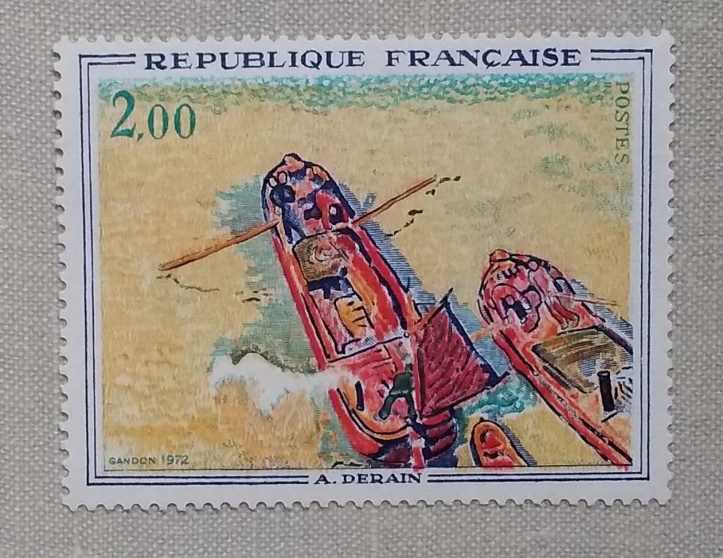 Франция 1972 г -  две баржи. Андре Дерен, негаш - фото фото фото 0