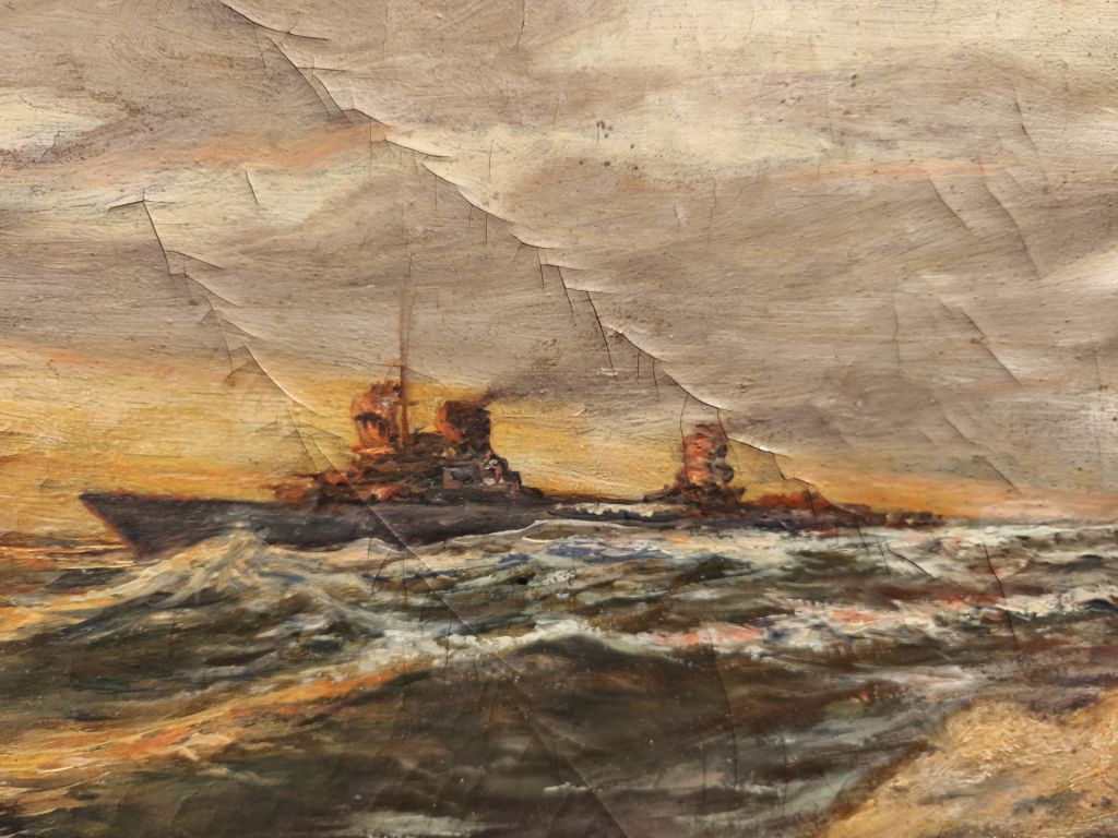 Картина олійним живописом “Морський пейзаж" у стилі Айвазовського, 1960-ті роки - фото фото фото 2