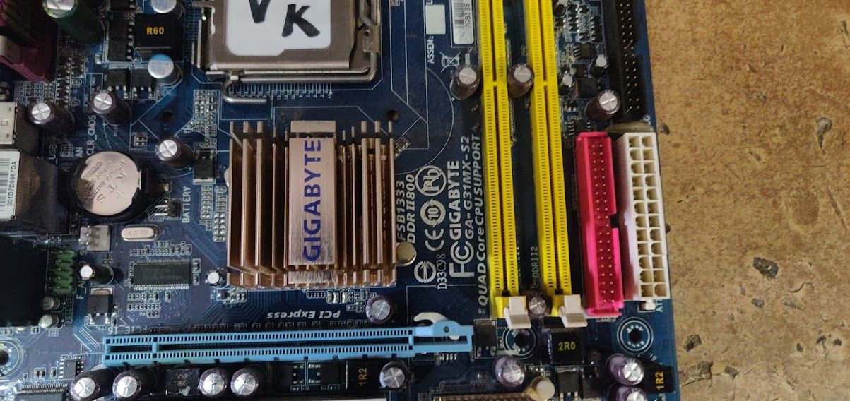 Мат. плата Gigabyte GA-G31MX-S2 rev1.0 LGA775 G31 PCI-E+SVGA+GbLAN SATA MicroATX 2DDR2 № K222705 - фото фото фото 1