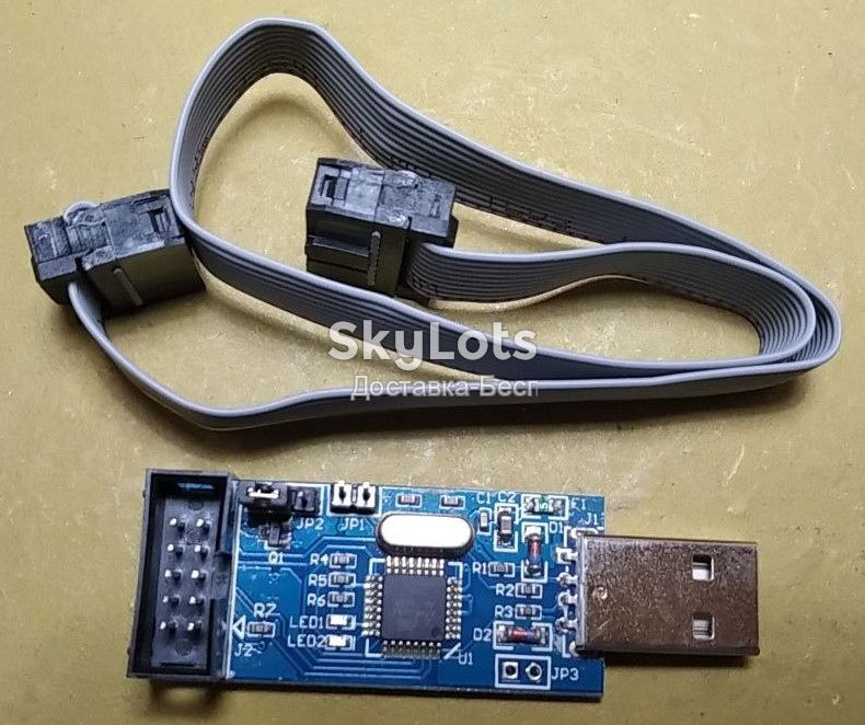 Программатор USB USBASP LC-01 51 AVR ATMEGA8 ATMEGA128 Win7 ATtiny/CAN/PWM    (489-2) - фото фото фото 1