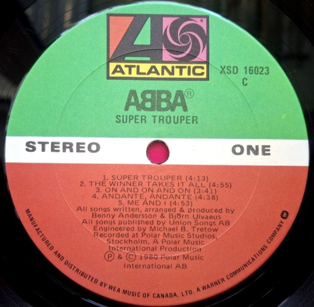 ABBA - Super Trouper - 1980.    (LP). 12. Vinyl. Пластинка. Canada. - фото фото фото 4