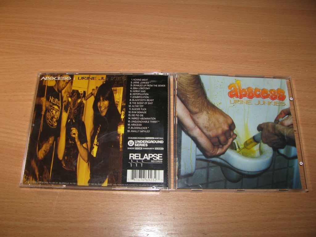 ABSCESS - Urine Junkies  (1995 Relapse 1st press,USA) - фото фото фото 0