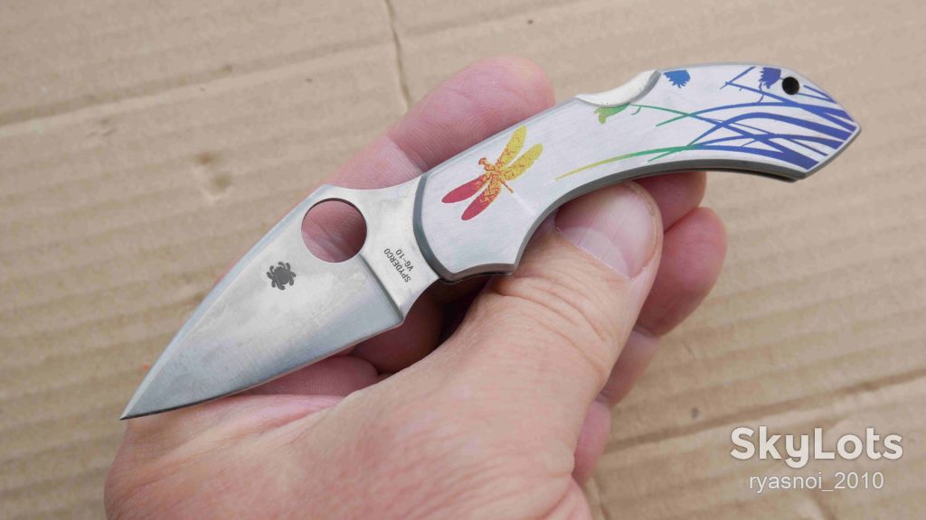 Spyder Dragonfly Tattoo Steel C28PT, 8Cr13MoV, Replica, Outdoor, EDC, Back Lock - фото фото фото 4