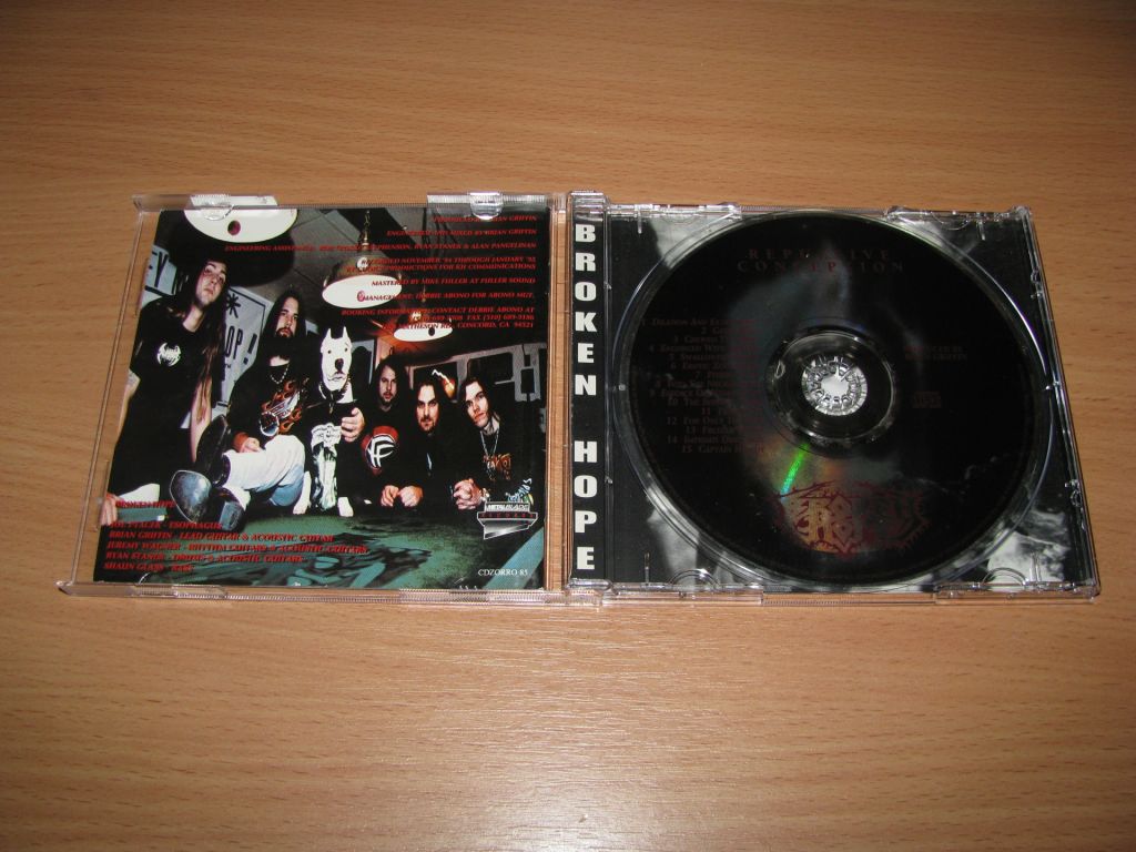 BROKEN HOPE - Repulsive Conception   (1995 Metal Blade 1st press,UK) - фото фото фото 1