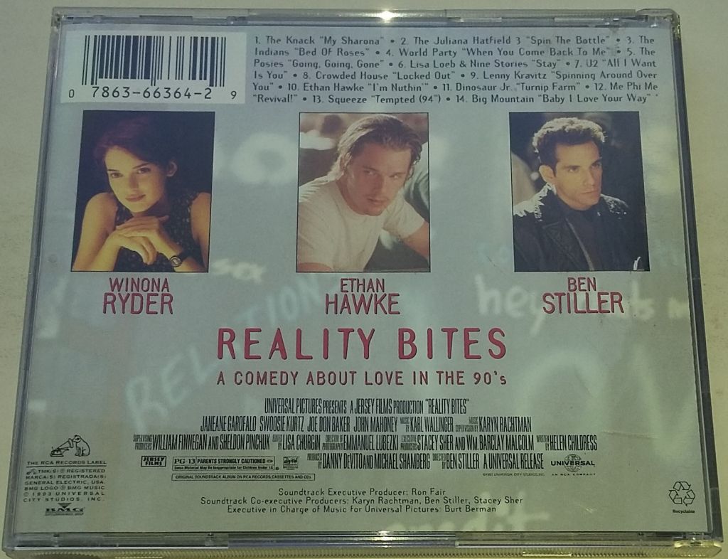 VARIOUS Reality Bites   (Original Motion Picture Soundtrack)  CD US - фото фото фото 2