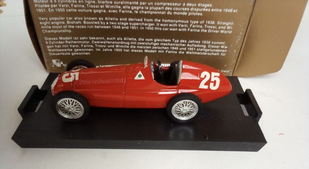 F1 ALFA ROMEO 158 Farina World Champion 1950 1/43 BRUMM - фото фото фото 0