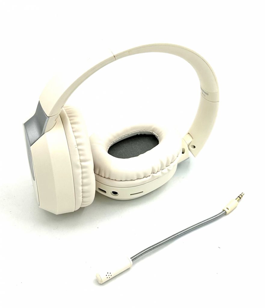 Наушники Bluetooth DEEPBASS R11 с RGB подсветкой Бежевые - фото фото фото 3