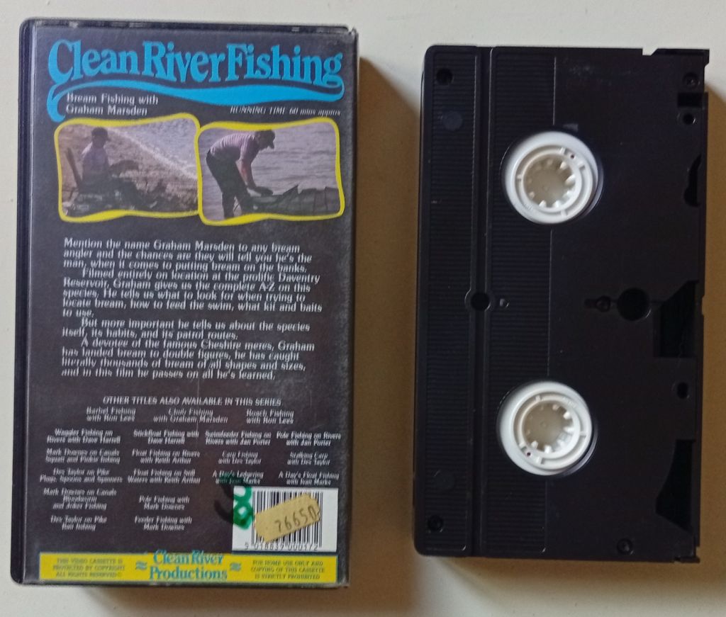 Видеокассета Bream Fishing with Graham Marsden  (1989)  (фирма) - фото фото фото 1