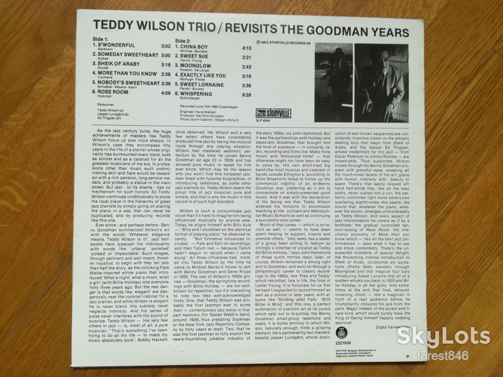 Teddy Wilson trio-Ex.+-Югославия - фото фото фото 1