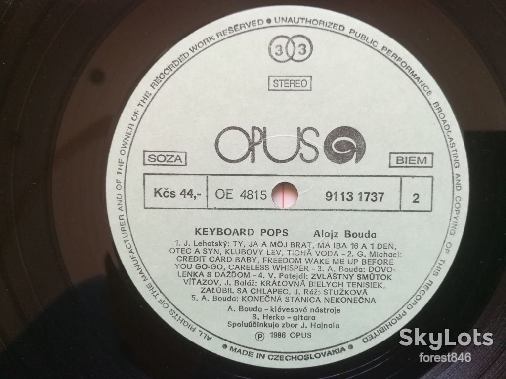 Alojz Bouda-Keyboard pops  (2)-Ex.-Чехословакия - фото фото фото 4