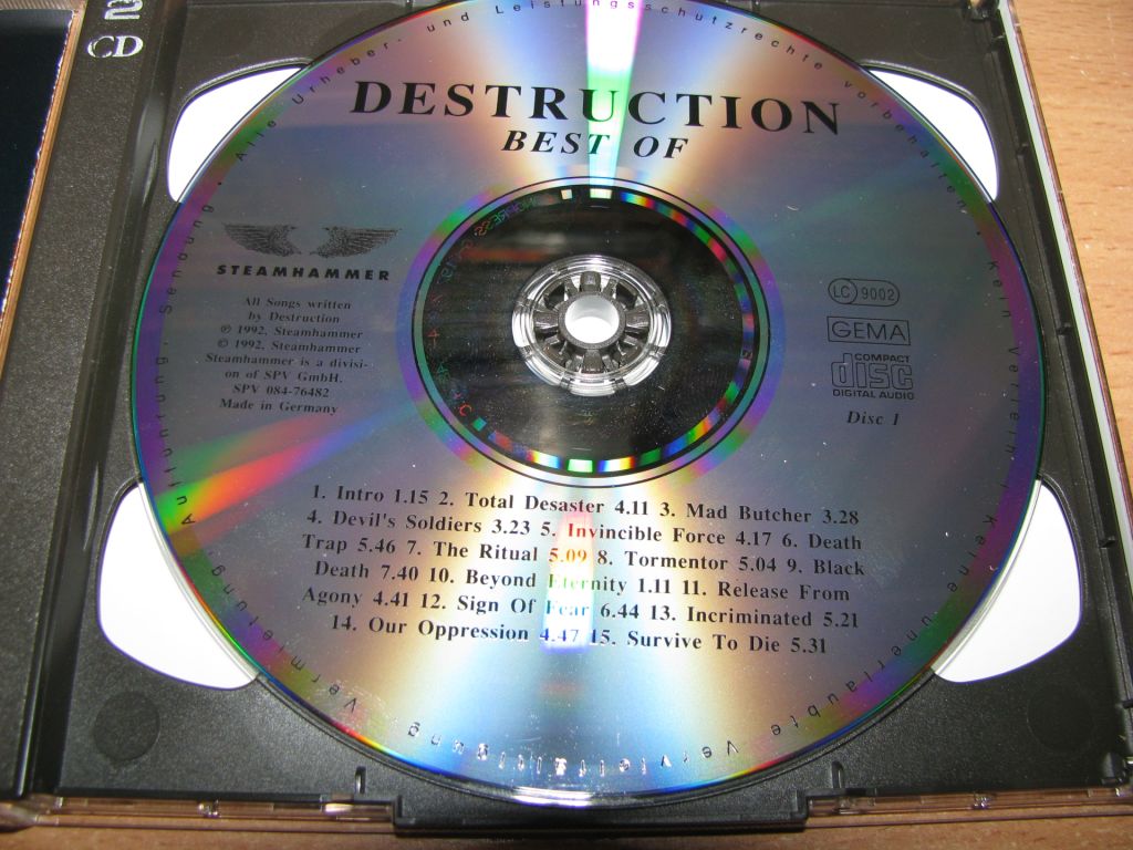 DESTRUCTION - Best Of  (1992 Steamhammer 2CD) - фото фото фото 2