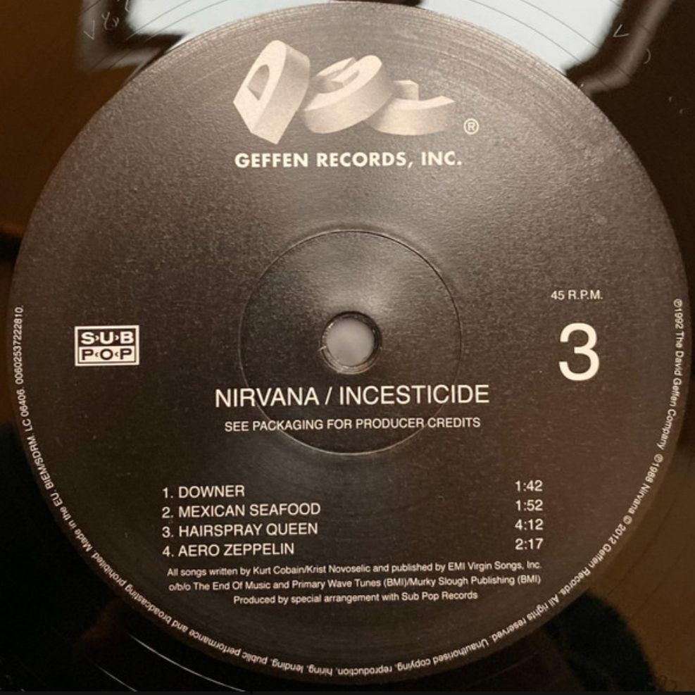 Nirvana - Incesticide  (25th Anniversary) - 1992.  (2LP). 12. Vinyl. Пластинки. Europe. S/S - фото фото фото 9